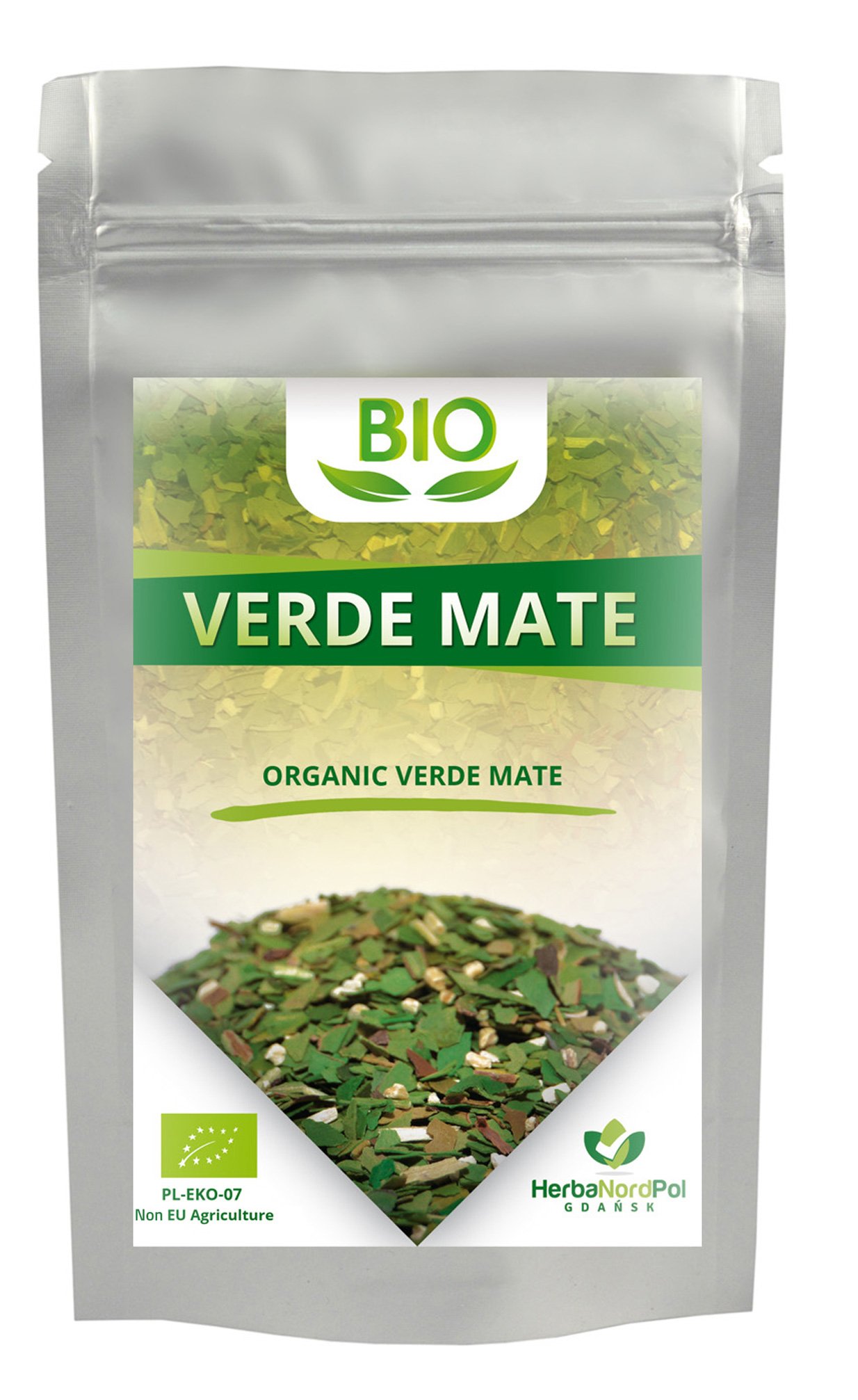 Original Yerba Mate from Brazil by HerbaNordPol | Unique Organic Quality | Contains 95% Leaves | Classic, Superior & Strong | EcoCert Certified | Helps Energy Boost and Weight Loss | 500GEU Organic