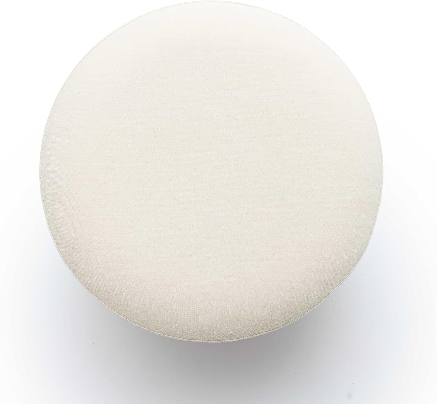 Tov Furniture Dex Cream Upcycled Fabric Ottoman