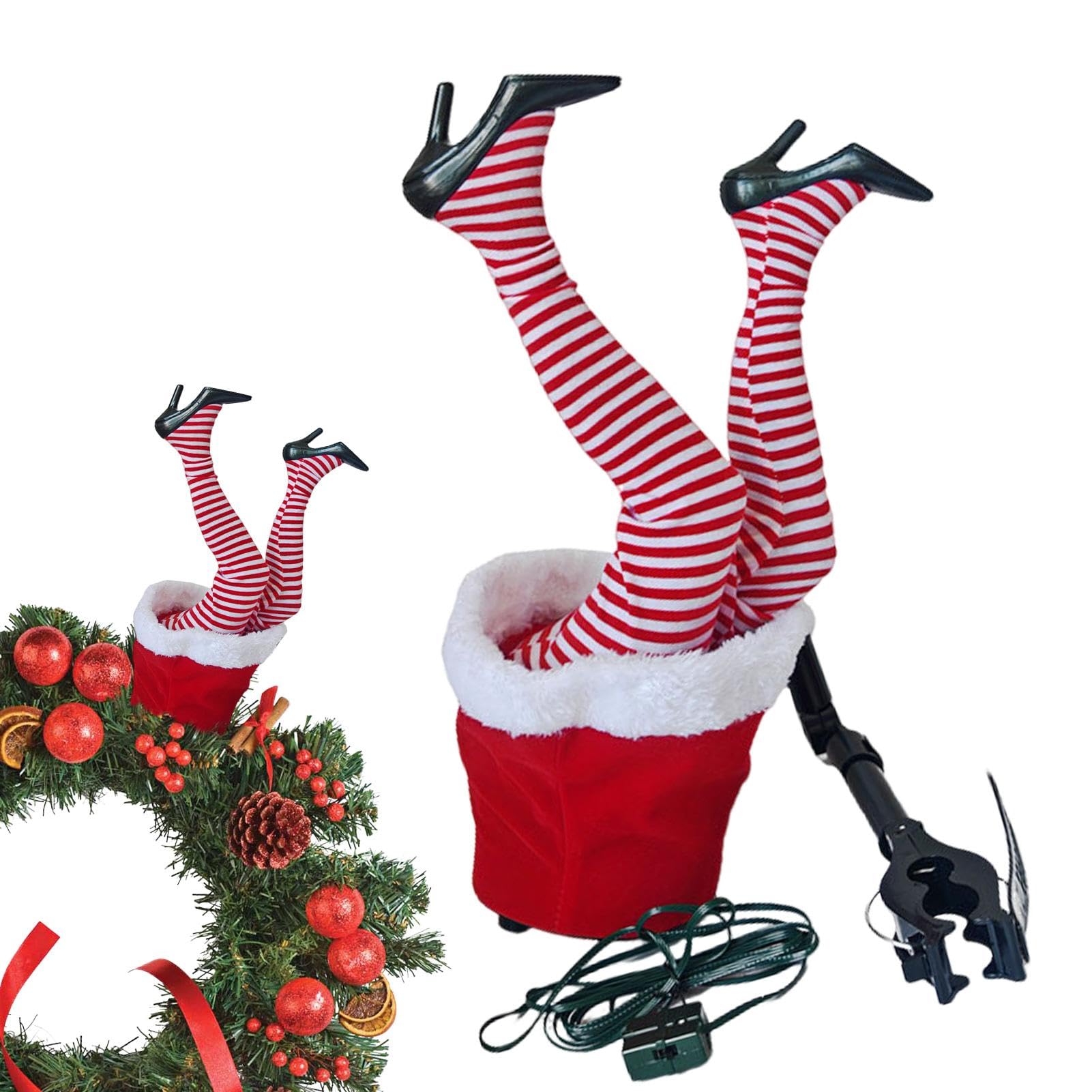 Talons hauts de déesse de Noël avec effet de pieds secouants
