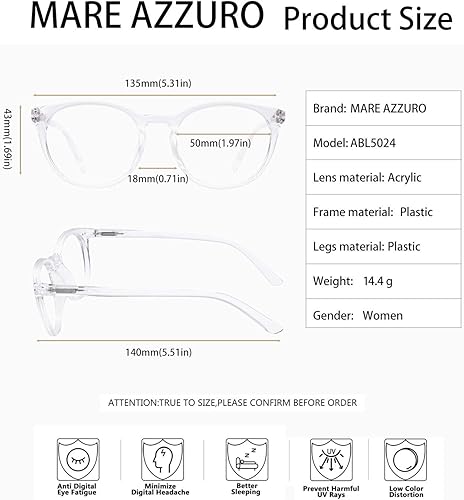 Miniatura 12 de MARE AZZURO Womens Reading Glasses Round Readers Female 0 1.0 1.25 1.5 1.75 2.0 2.25 2.5 2.75 3.0 3.5 4.0 5.0 6.0 (Red 250)