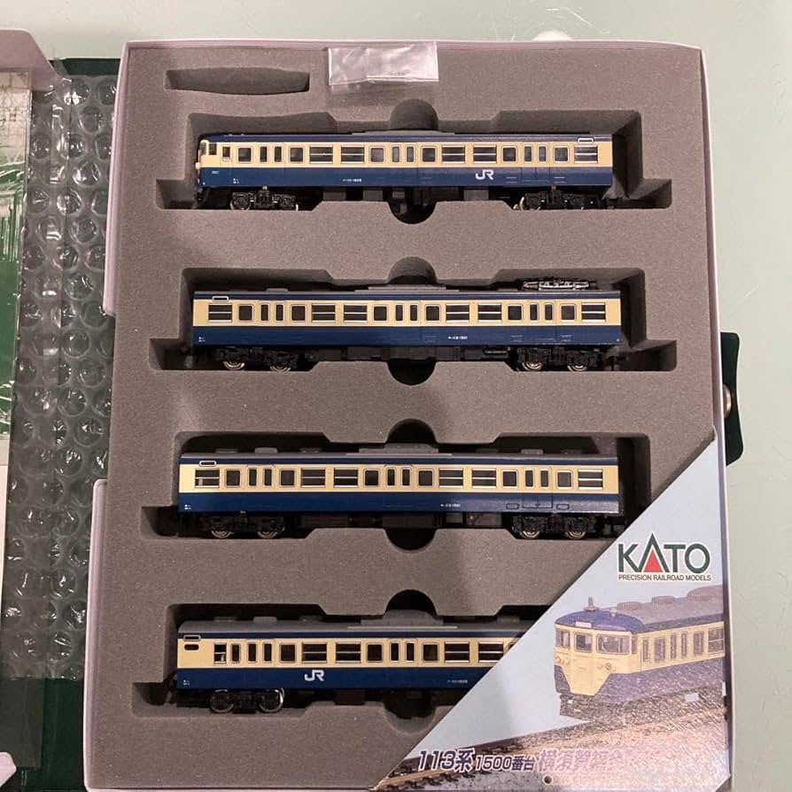 KATO 10-197 113系1500番台横須賀線色 (4両) Amazon | Nゲージ カトー10-197 113系1500番台（横須賀線色）4両