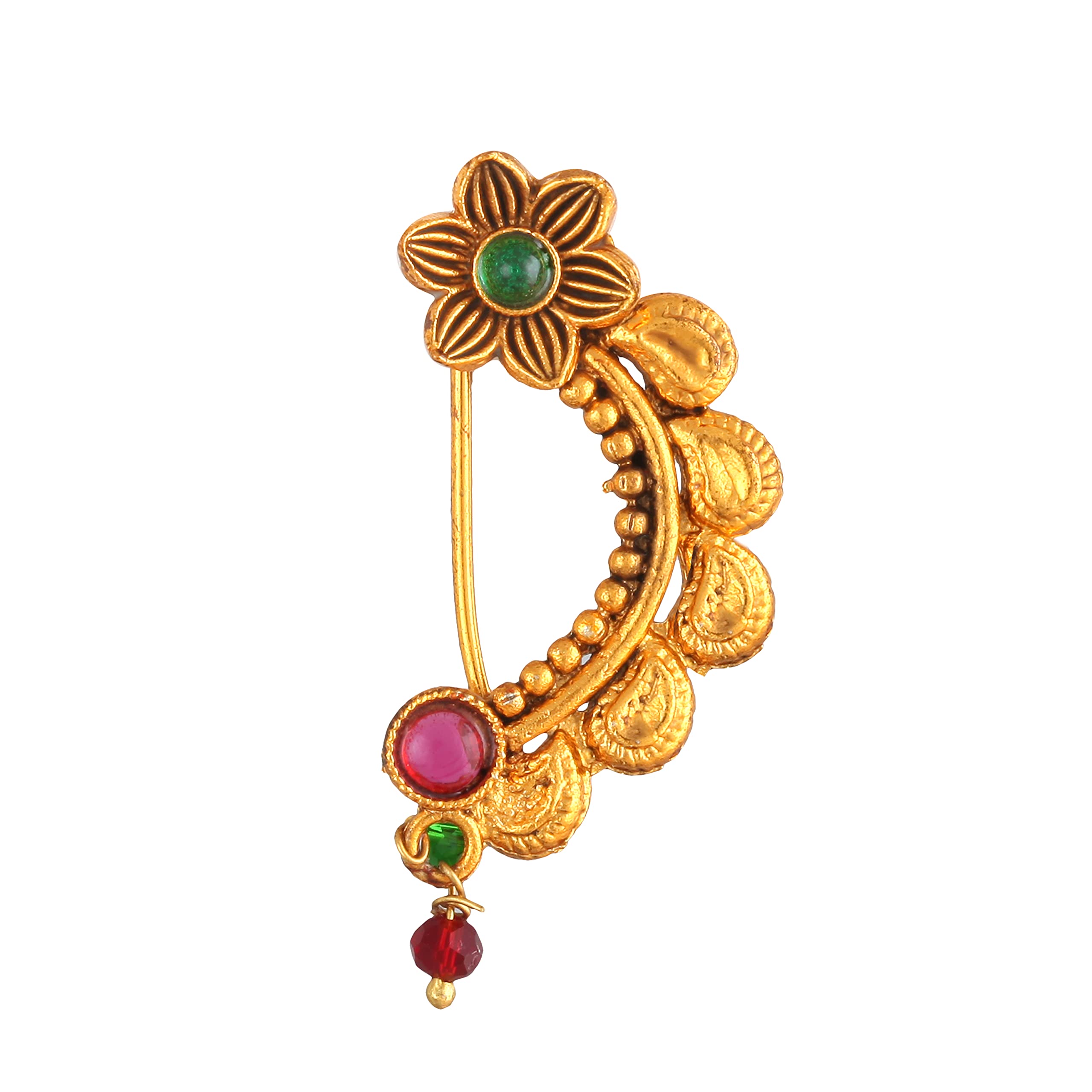 See full amazon price history chart for Vighnaharta Oxidised Gold with Artificial stone and beads Alloy Maharashtrian Nath Nathiya./ Nose Pin valentine day gift valentineday gift for her gift for him gift for women gift for women-VFJ1032NTH-Press Vighnaharta Oxidised Gold with Artificial stone and beads Alloy Maharashtrian Nath Nathiya./ Nose Pin valentine day gift valentineday gift for her gift for him gift for women gift for women-VFJ1032NTH-Press (B09DT7YMNW) Amazon Price History, Amazon Price Tracker