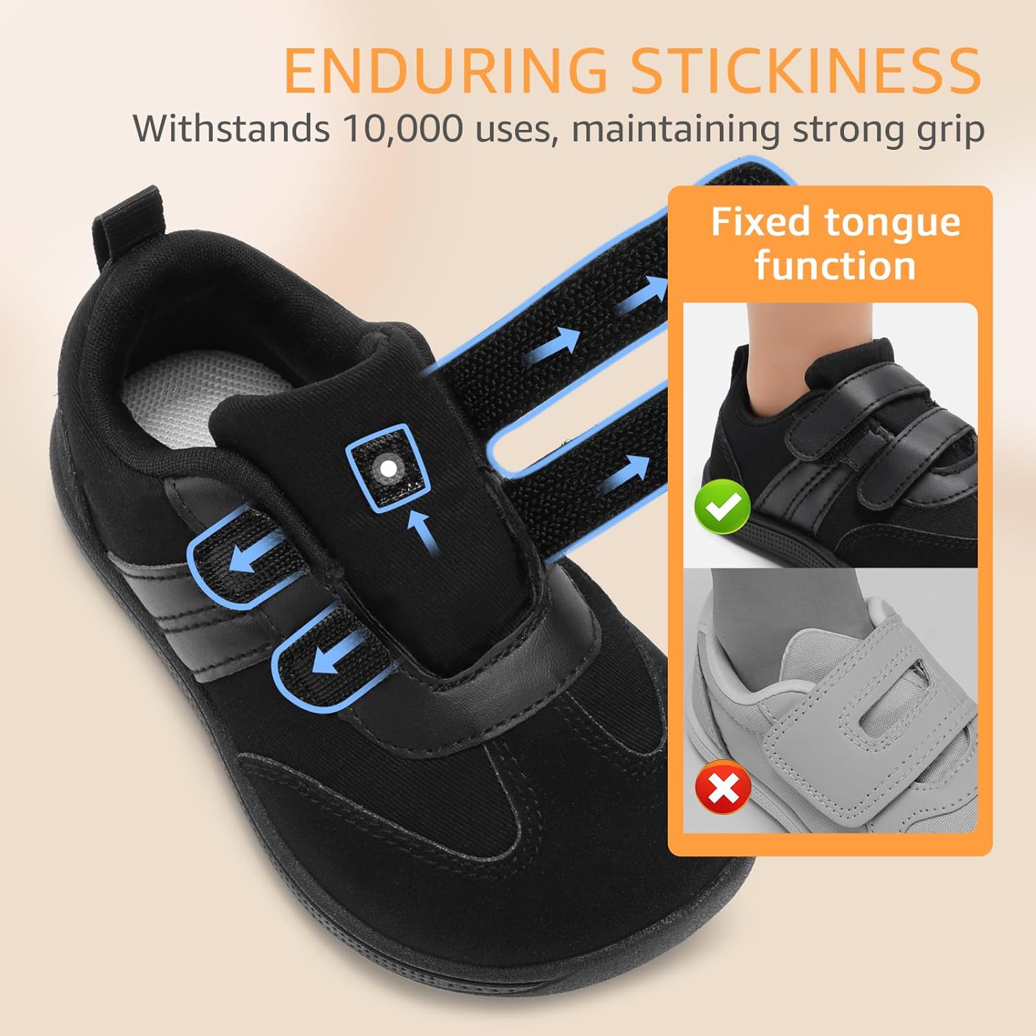 Toddler Wide Toe Box Shoes:Boys Barefoot Shoes Kids Walking Shoes Boy Sneakers Non-Slip Zero Drop Shoes,Toddler First Walking Shoes Comfort Tennis Outdoor Activities - Image 6