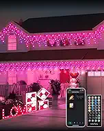 Avatar Controls Pro Smart Icicle Lights - 66ft 598 LEDs with Music Sync & DIY Colors, Ultimate App-Controlled Lighting for Indoor/Outdoor Holiday & Valentine‘s Day Decor, Parties, and Home Ambiance