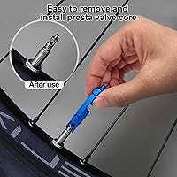 Vista 5 de Medsuo Kit de herramientas de extracción de núcleo de válvula de bicicleta, herramienta universal de reparación de núcleo de válvula de automóvil