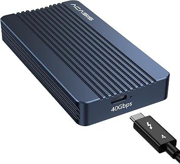 TBU405AIR Thunderbolt 4 40Gbps, Intel JHL7440 Chipset, Max. 8TB M.2 NVMe 2230/2280 Uyumlu, Tak  al t r, Al minyum Ala m, Type-C Disk Kutusu Sadece Thunderbolt3/4 ve USB 4.0 Uyumludur