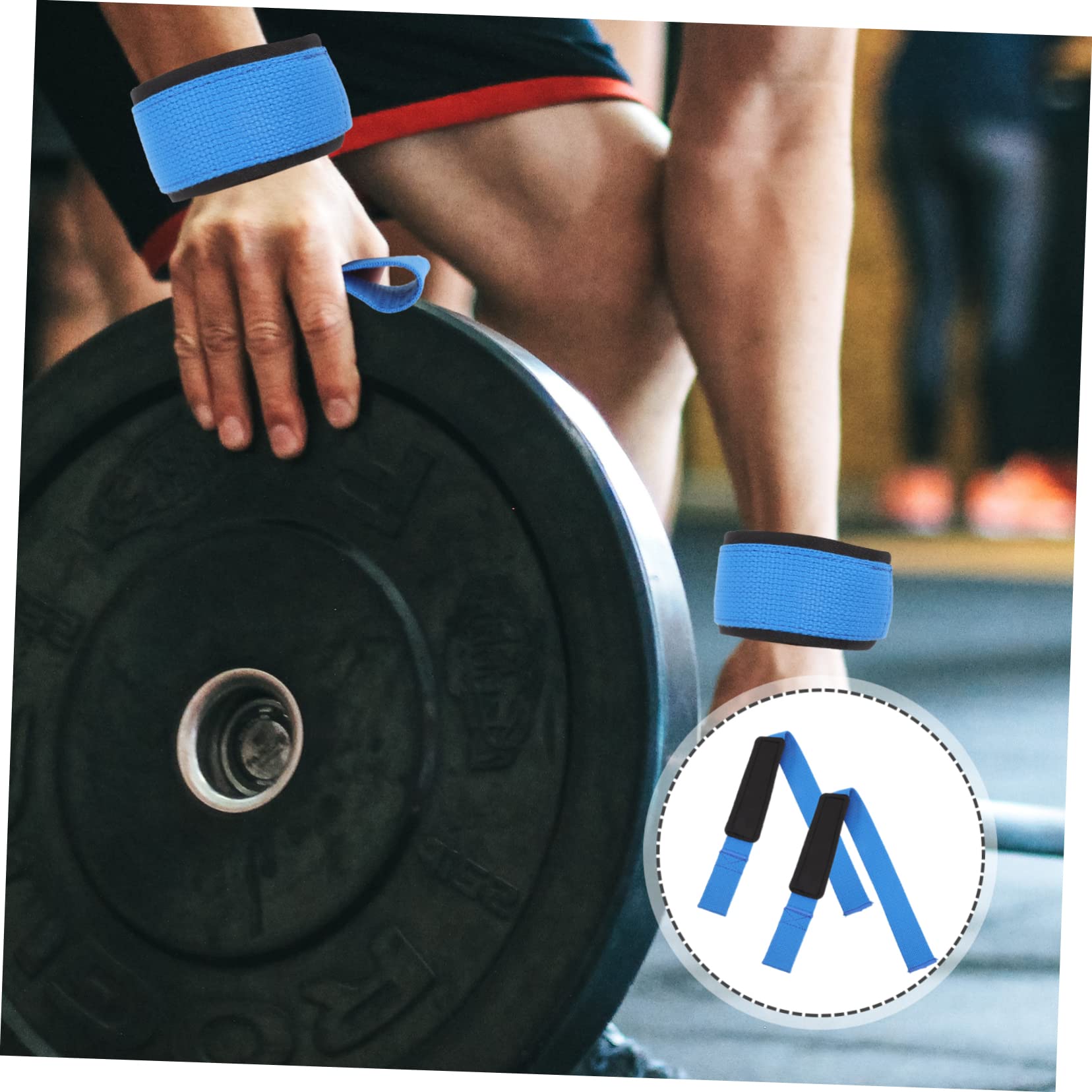 VANZACK 4paare Trainings-handgelenkstützen Für Krafttraining rutschfeste Gewichtheber-handgelenkbandagen Für Bodybuilding Fitness Und Deadlift Mit Sbr Polsterung Blau Für Und