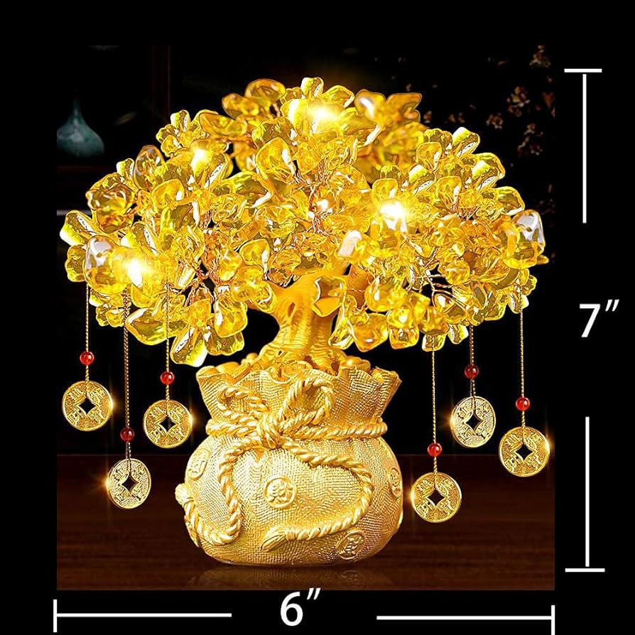 Amazon.com: Feng Shui Crystal Money Tree with Dragon Pot Citrine Amazon.com: Feng Shui Crystal Money Tree with Dragon Pot Citrine
