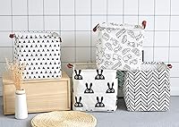 Vista 7 de Cesta de almacenamiento de lona, plegable, organizador con contenedores