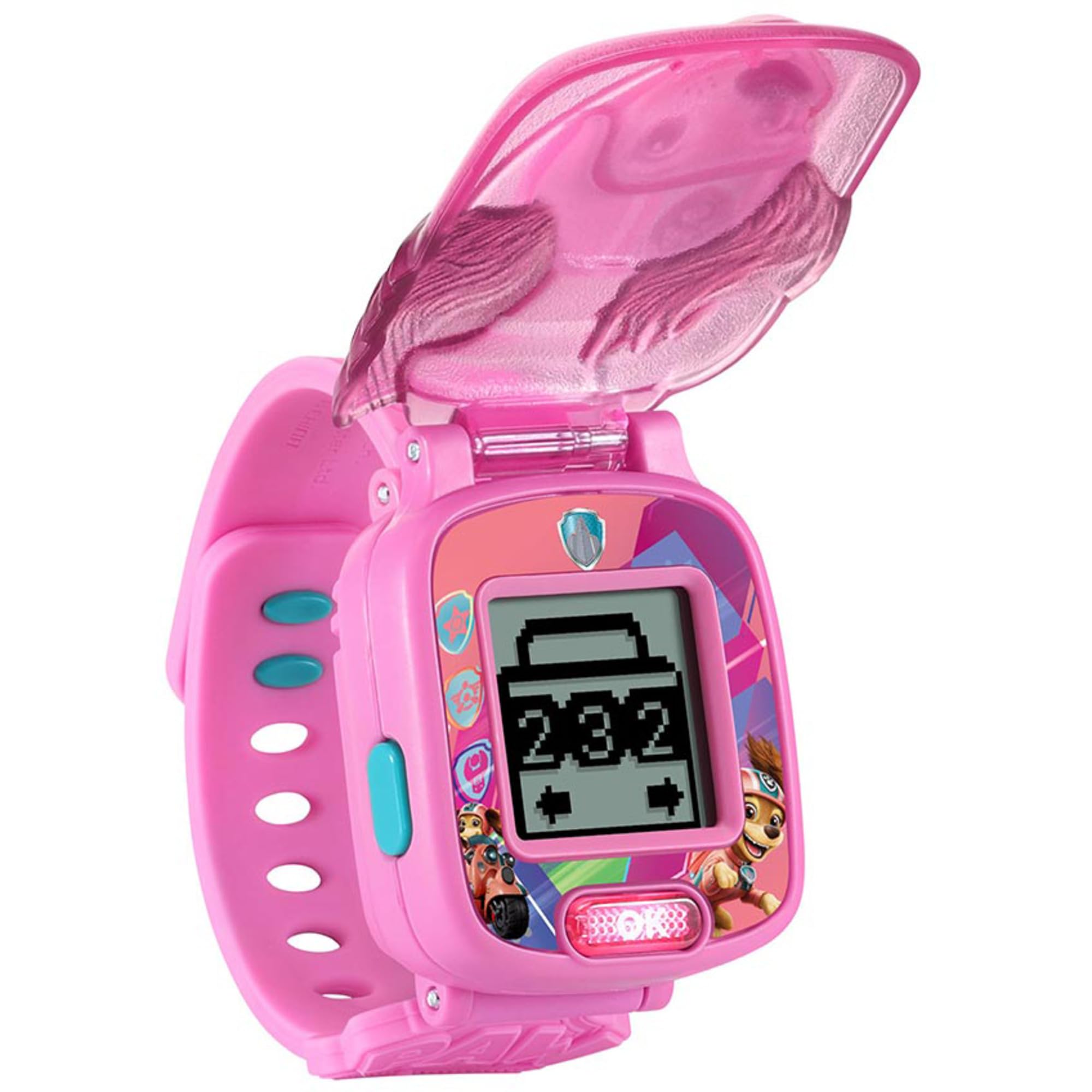 VTech PAW Patrol Liberty-Lernuhr – Kinderuhr mit digitaler Anzeige, Timer, Stoppuhr, Wecker und lustigen Spielen – Für Kinder von 3-6 Jahren