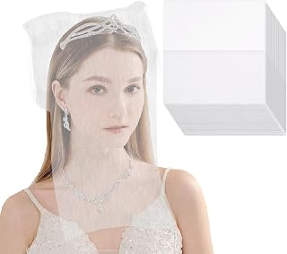 100 Pcs Face Makeup Protector Hood Disposable Non Woven Face Cover Breathable Clothing Protector for Boutique Fitting Room Protective Cosmetic Mask for Women Wedding Prom Costume Party Travel