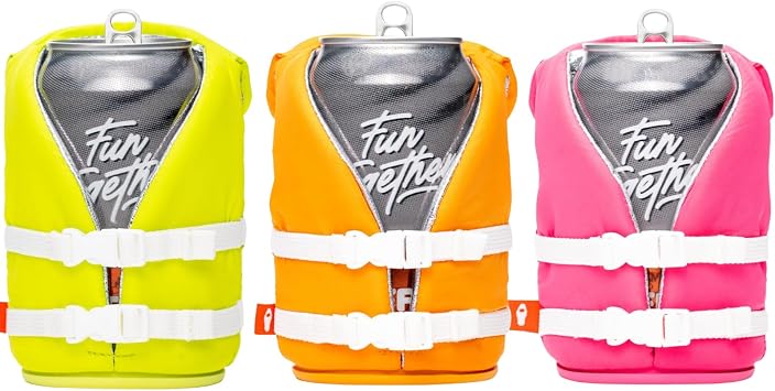 Puffin Buoy Life Vest Bundle Can Coolers - Apricot, Pink & Keylime Pie