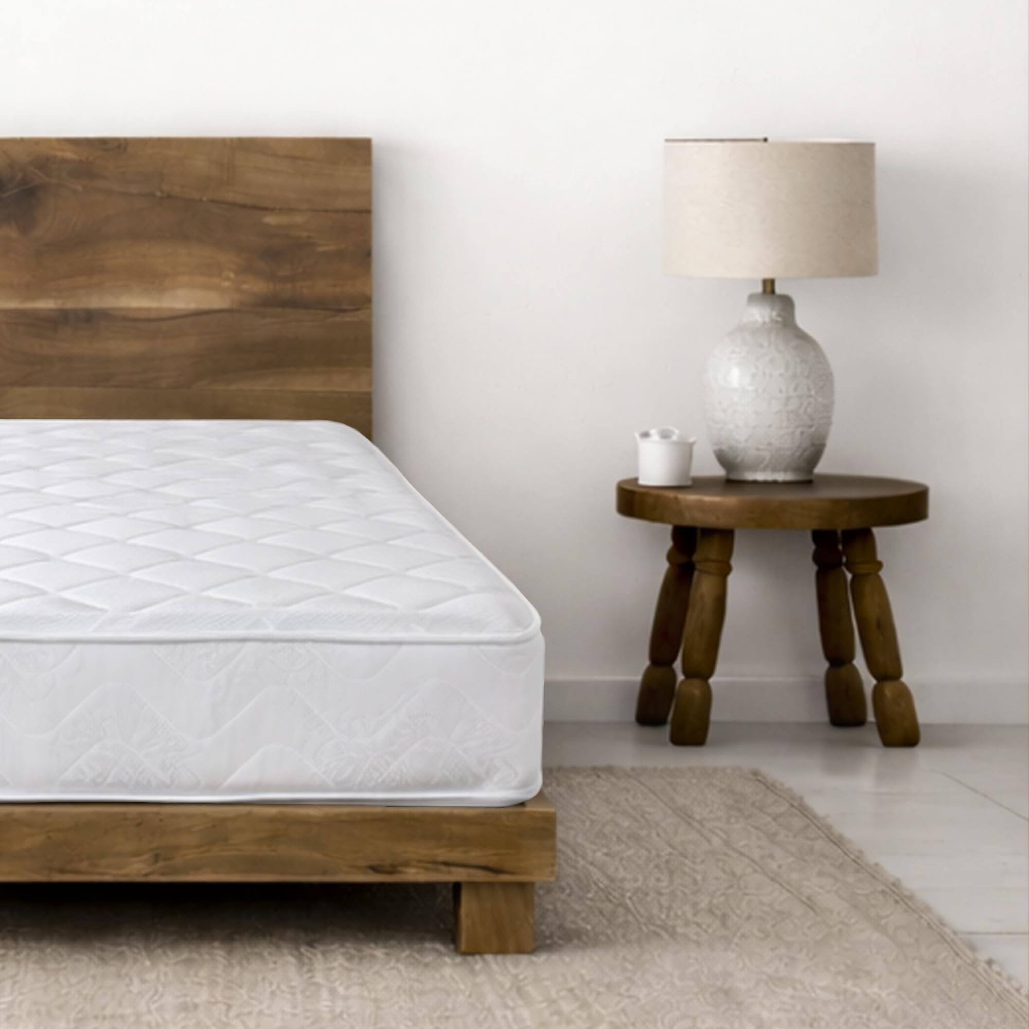 Starlight Beds Cooltouch Essentials Foam Free Sprung Mattress. Maximum Value, Plush Feel, White, 18cm Deep, 3ft Single Mattress, 3ft x 6ft3 (90cm x 190cm)