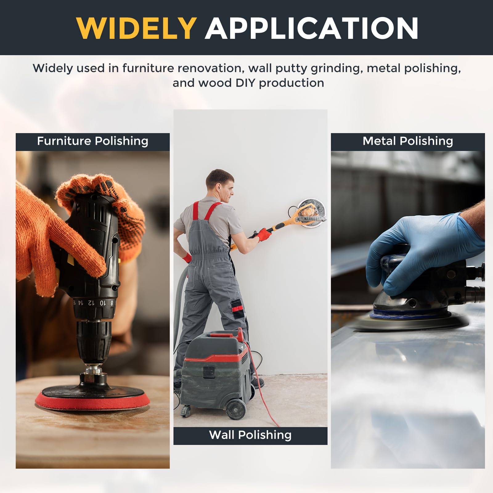 Sourcing Map 50 Pcs 150mm 6 Inch Sanding Disc 6 Hole 80/100/120/150/220 - View #10