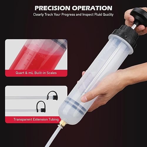 Miniatura 4 de SEDY Extractor de Fluido de 500CC, Jeringa de Aceite Multiusos, Bomba de Succión de Aceite, Bomba Manual de Extracción y Llenado, Jeringa de Aceite