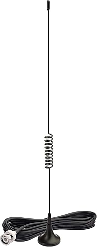 Bingfu VHF UHF Radio aficionado Radio de radio móvil Escáner de radio Antena de escáner de policía Antena de escáner de policía Base magnética BNC