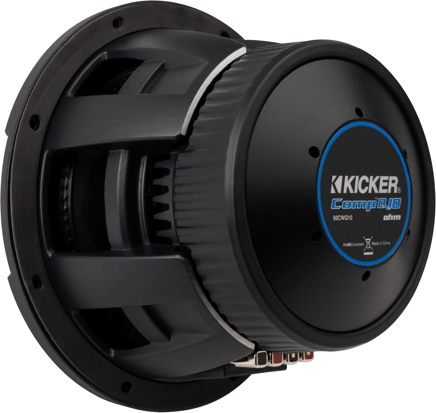 Kicker 51CWQ104 CompQ Q-Class 10" Subwoofer, Dual 4-Ohm (Renewed)