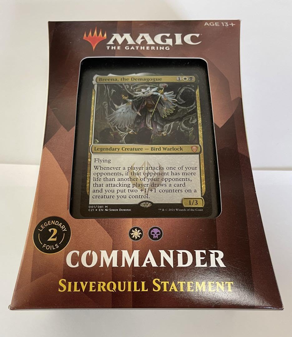 Amazon.co.jp: MTG 統率者デッキ シルバークイルの声明 Silverquill