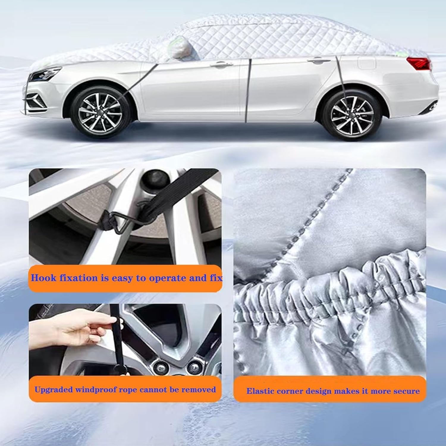 Hagelschutzplane Auto für BMW 1 Series F70 2024, Hageldecke Hagelschutz Auto, Autogarage Abdeckung, Autoabdeckung Outdoor, Wasserdicht Sonnenschutz für Winter Sommer