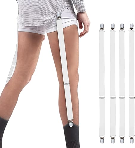 Hold'Em tirantes para playera de elástico ultra suave con broche de metal extra fuerte