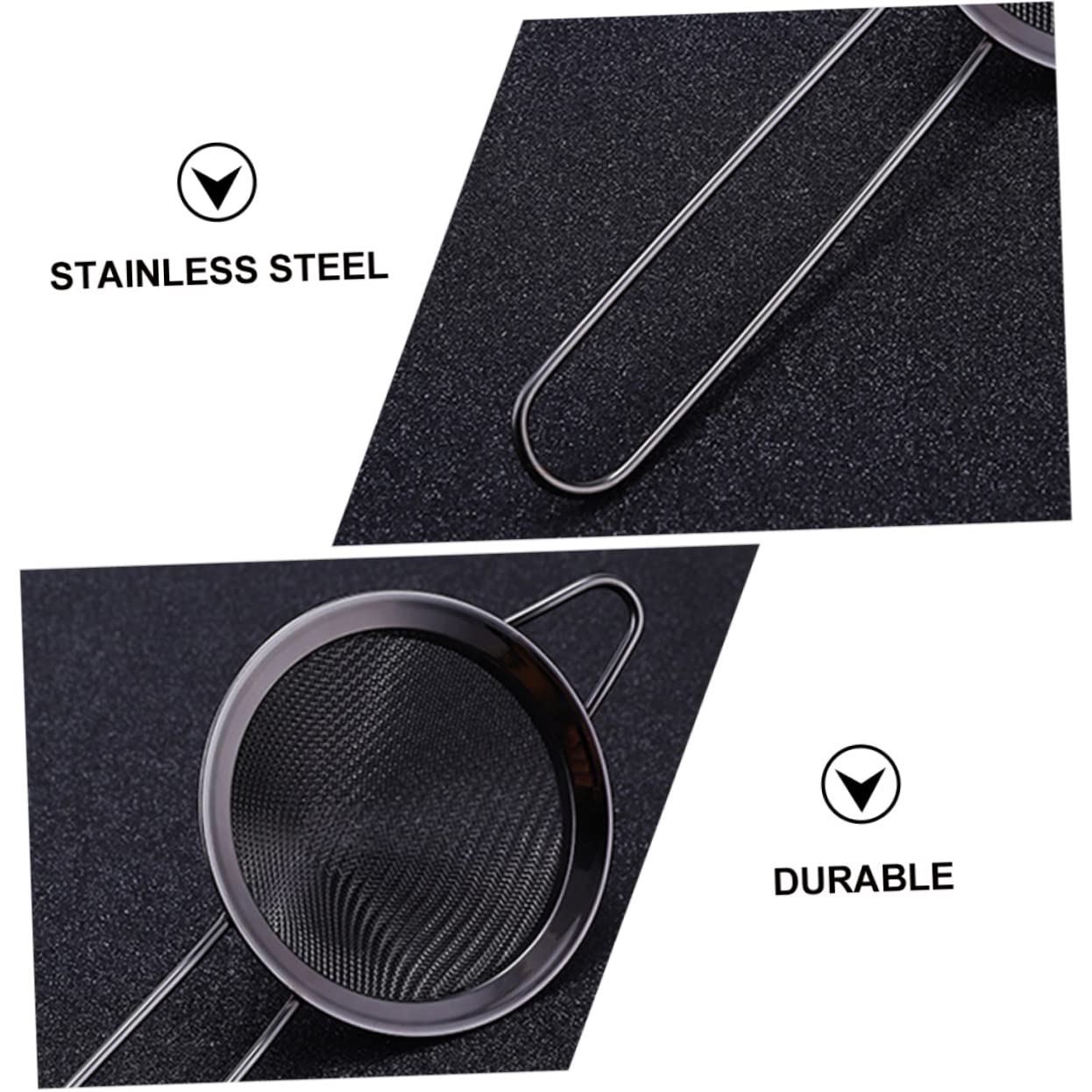 SOLUSTRE 1 Pc Polished Triangle Drainer Ice Strainer for Cocktails Residue Filter Simple Cocktail Drainer Practical Residue Strainer
