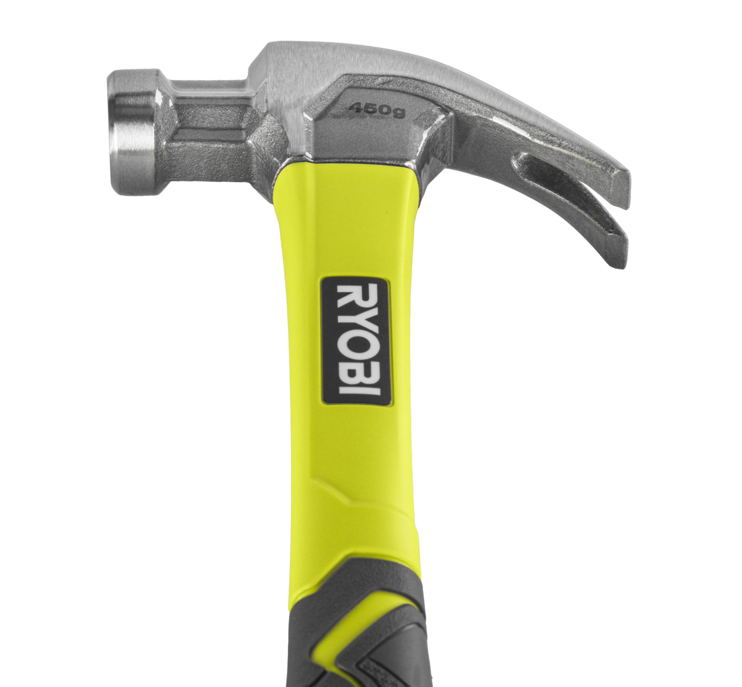 RYOBI - Marteau Fibre de Verre 450g - RHHCC450 - Griffe Courbe, Anti-vibration, Bricolage