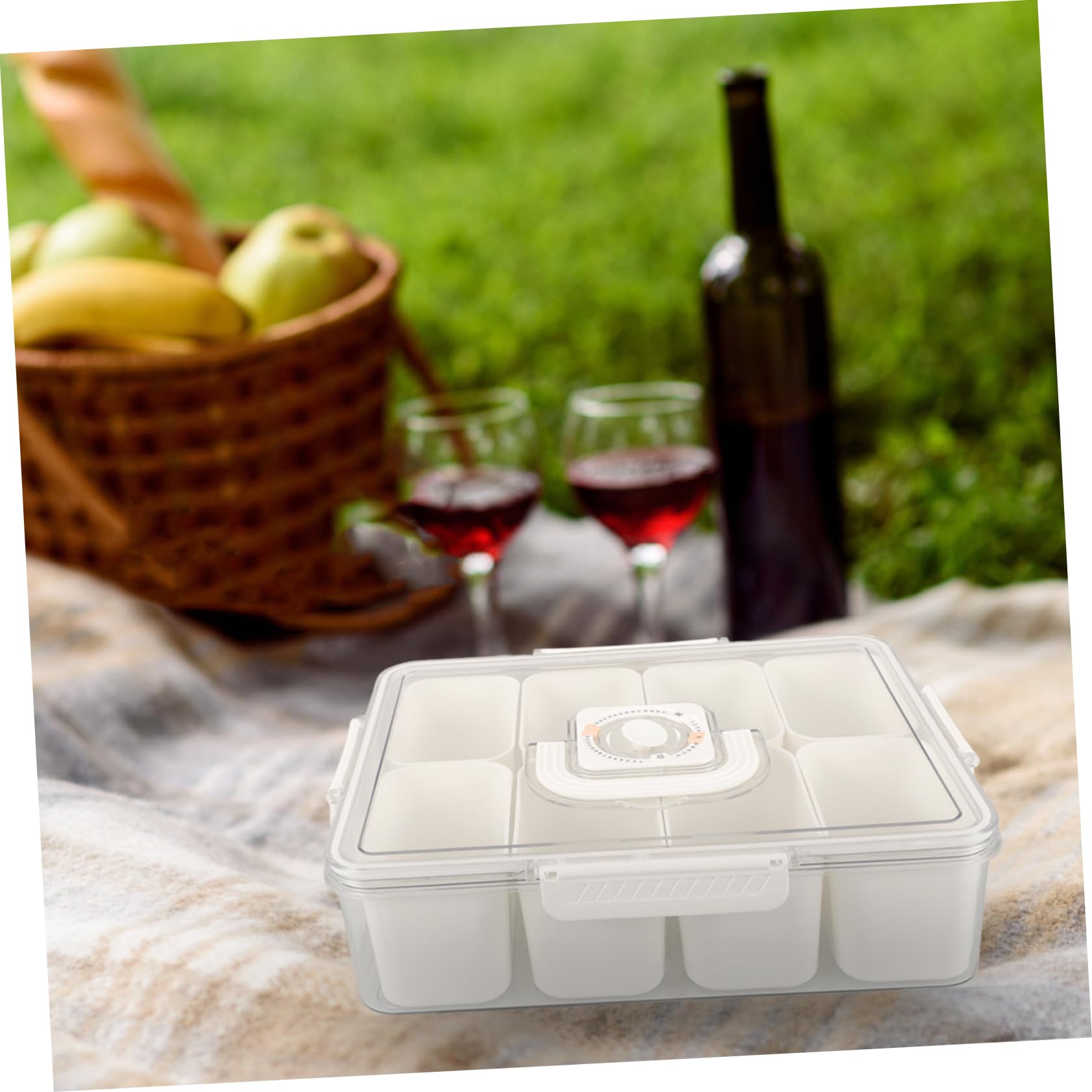 Cabilock Boîte à Collation pour Fruits Secs Et Noix Couvercle de Capacité Facile à Ouvrir pour Les Réunions de Cuisine