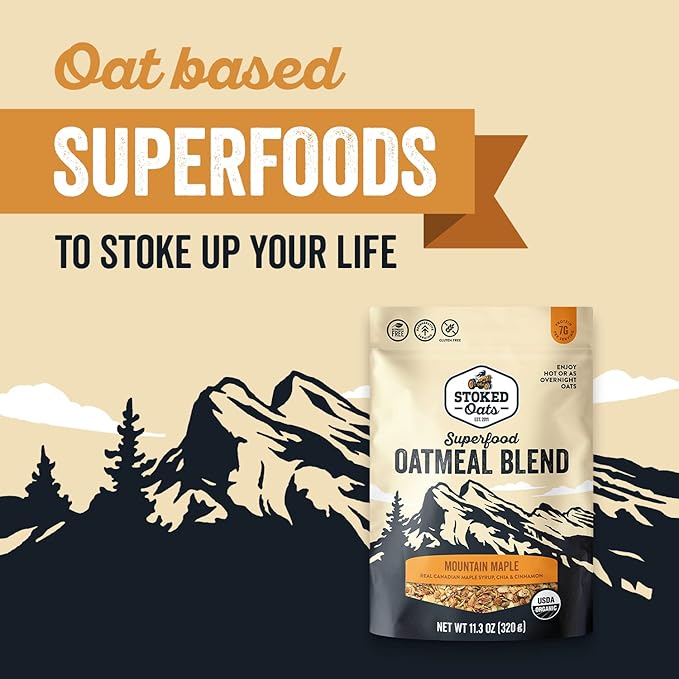 Stoked Oats Avena Mountain Maple Alta Proteína 11.3 oz miniatura 5