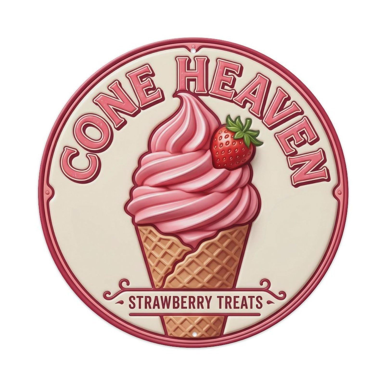 Cone Heaven Sweet Shop 1 Metal Tin Sign