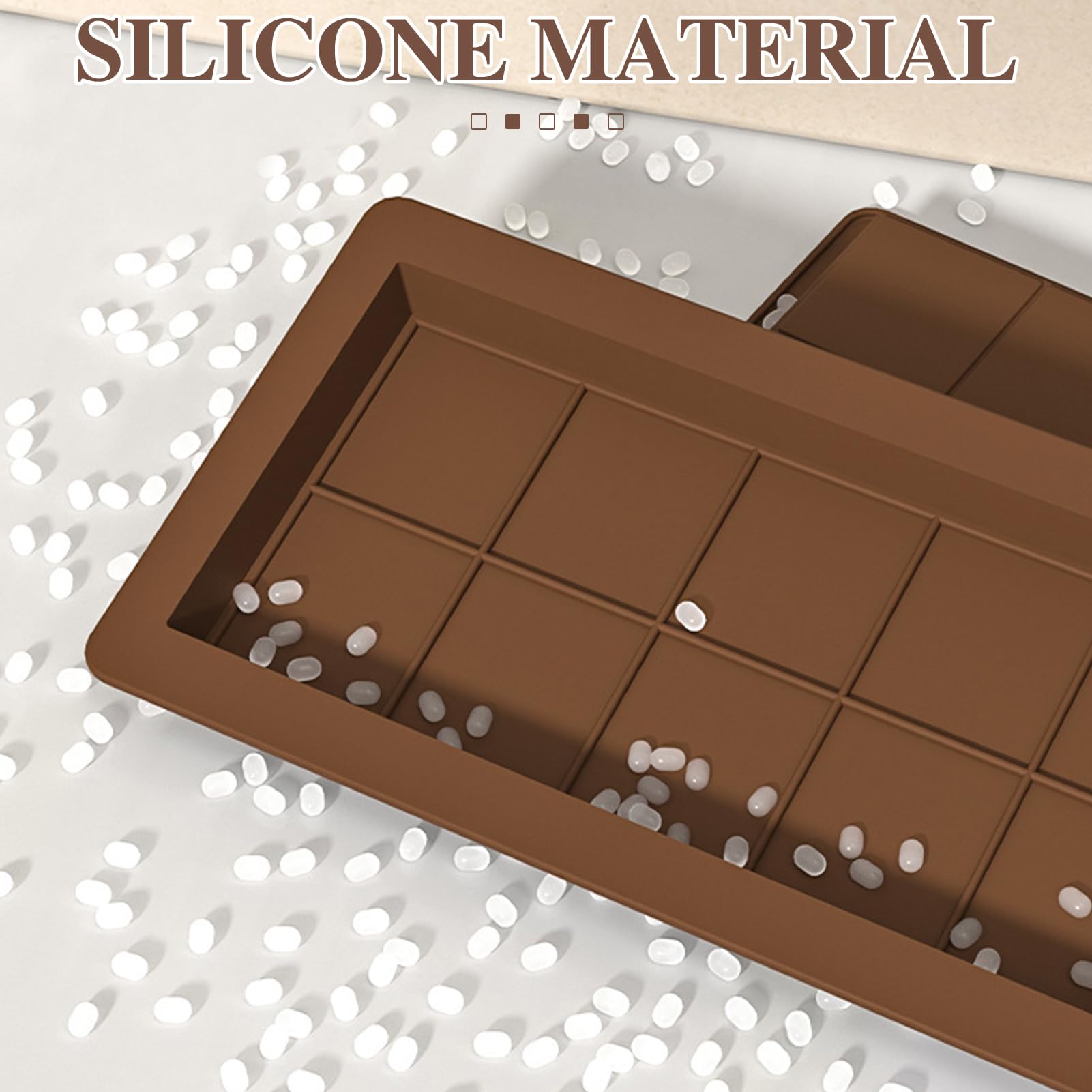 CNMTCCO Stampo per tablet al cioccolato, 2 pezzi stampo cioccolato da 6