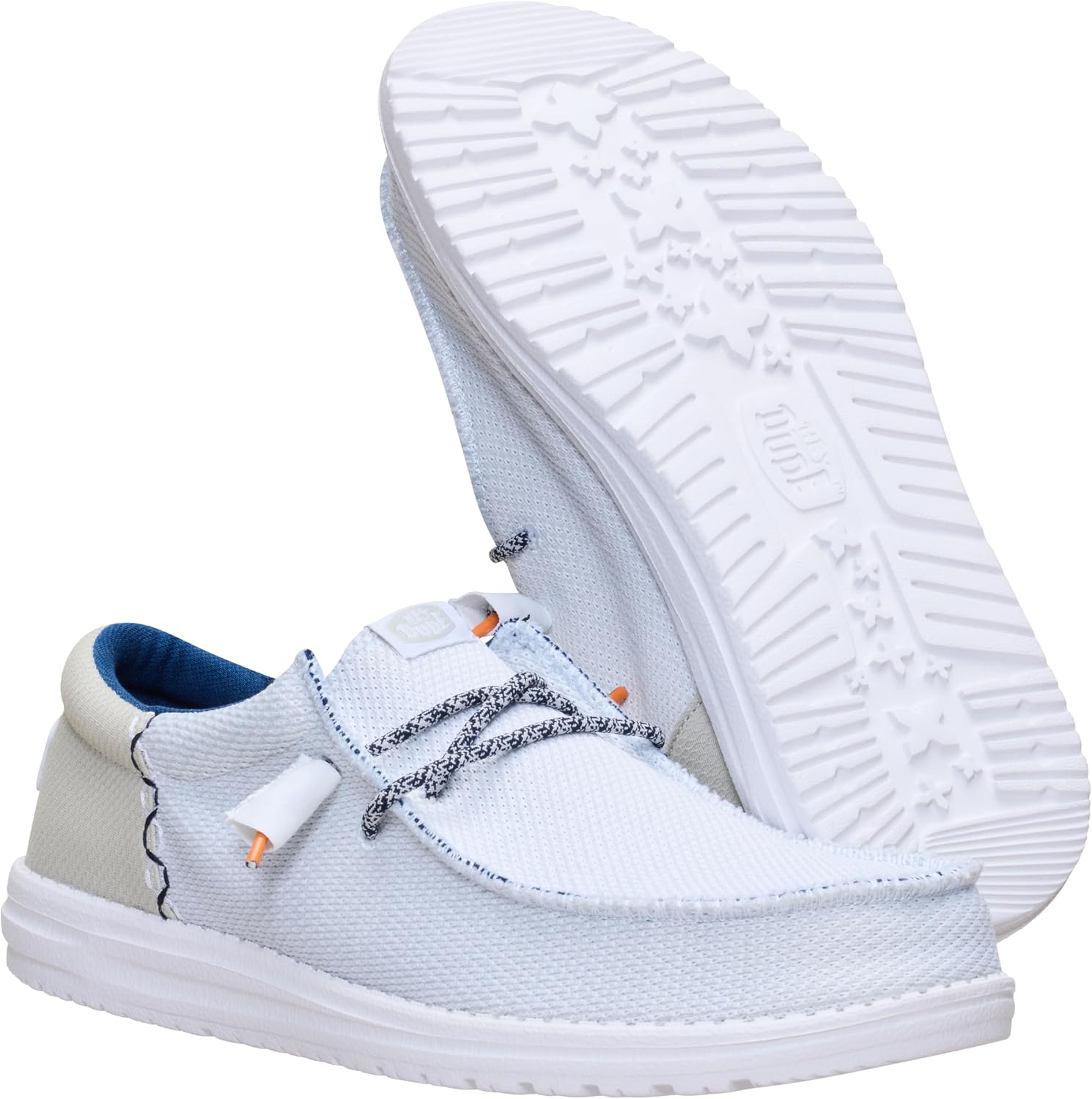HEYDUDE Men's Wally Funk Open Mesh Slip On Loafer | Elastic Laces