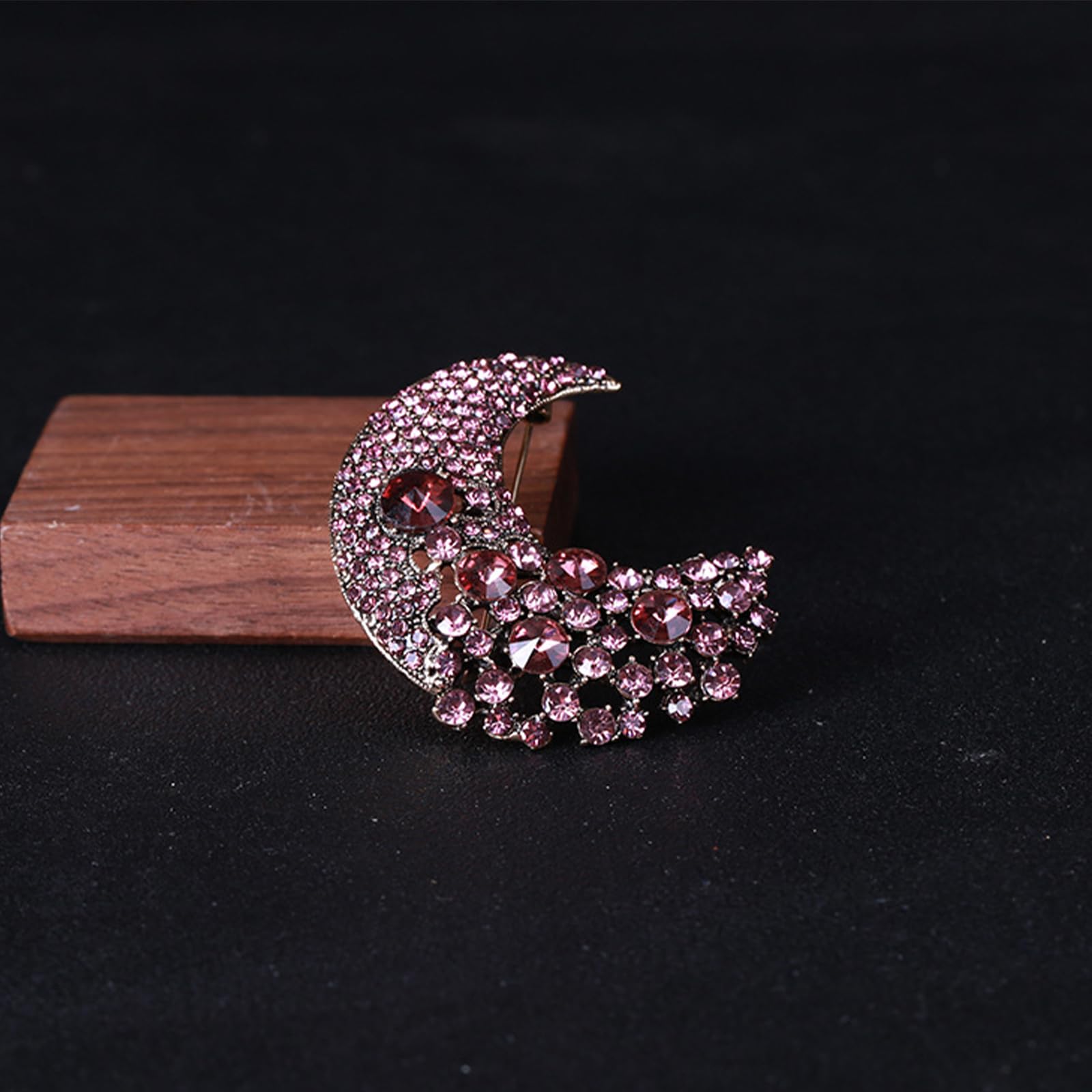 HLTYGWX Spilla con Strass Luna/Sole Spilla per Donna Spilla Celeste in Abito Elegante Accessori Spilla da Sole/Luna Gioielli