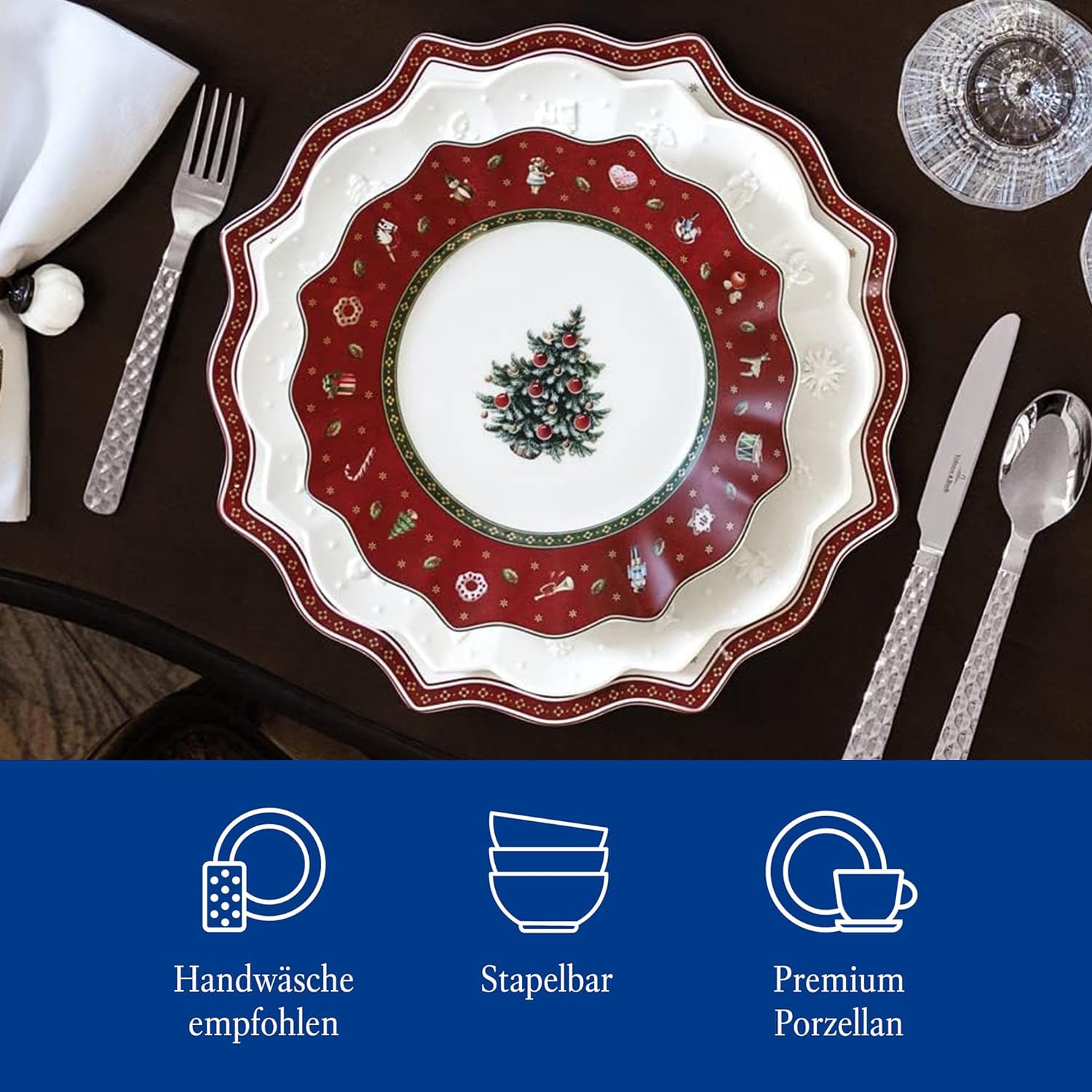 VILLEROY & BOCH Set de 6 assiettes plates Toy's Delight VILLEROY & BOCH Set de 6 assiettes plates Toy's Delight