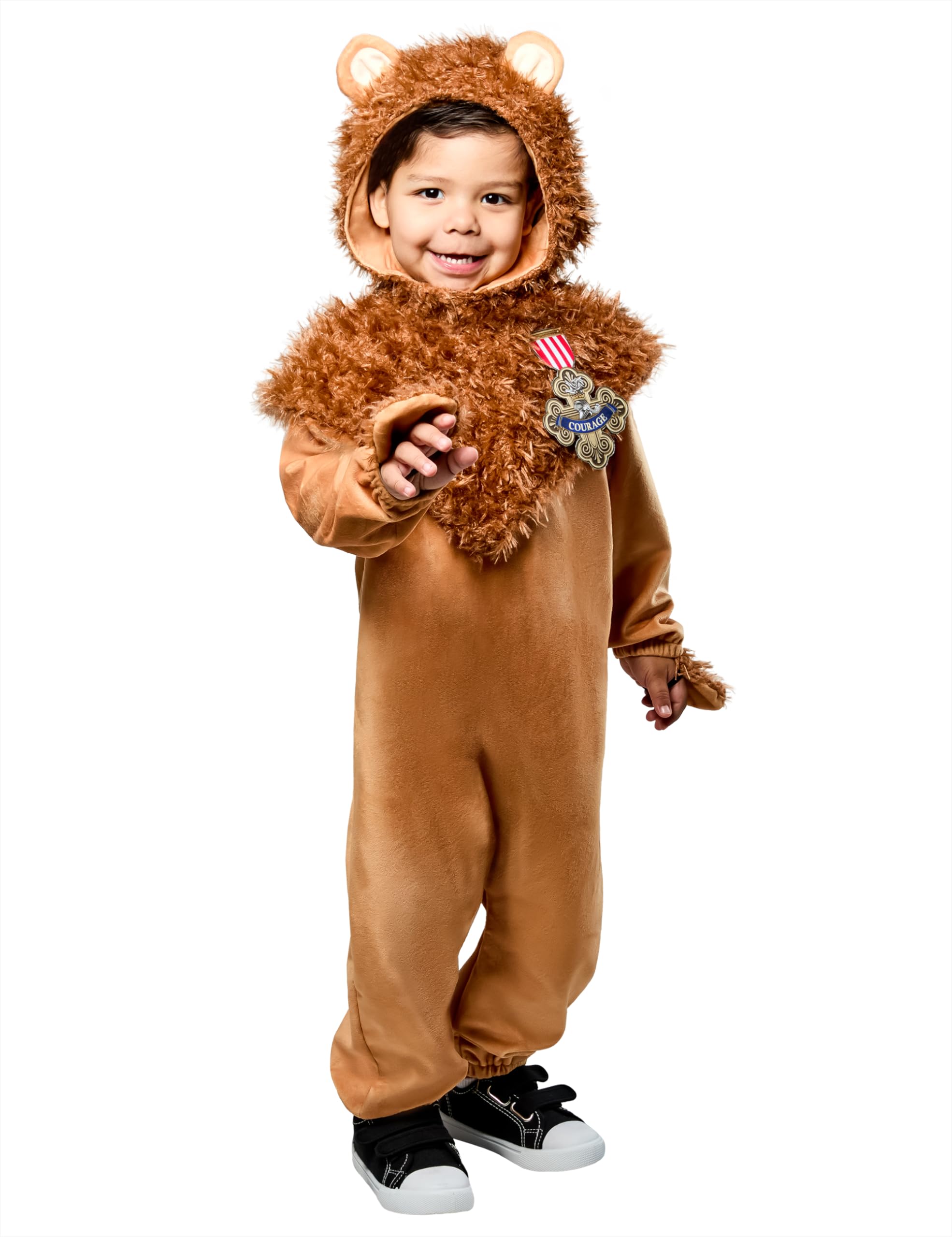 Rubies Kids Wizard of Oz Cowardly Lion Costume Jumpsuit and Headpiece 2T