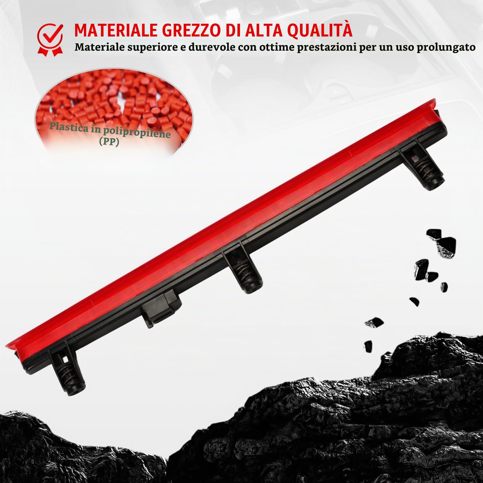 Luce Stop Freno Posteriore Adatto Per T5 7E0945097C | 7E0945097A，Per Multivan Transporter Fanale Posteriore Del Freno