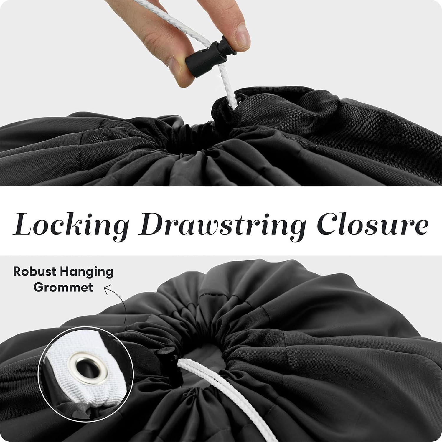 Waterproof Dstring Storage Bag - 50x60cm Solid Color, Machine Washable Travel Organizer for Clothing - Ideal for Home & Travel, Wholesale Available image 4