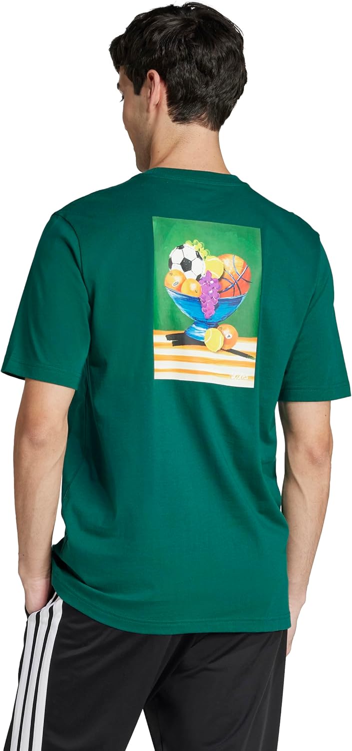 Adidas Mens Lounge Still Life Bowl Graphic T-Shirt - Image 3