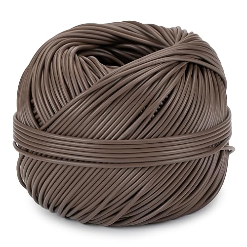 Flandria Lien Souple Tube Creux pour Attacher Plantes 45m, Marron