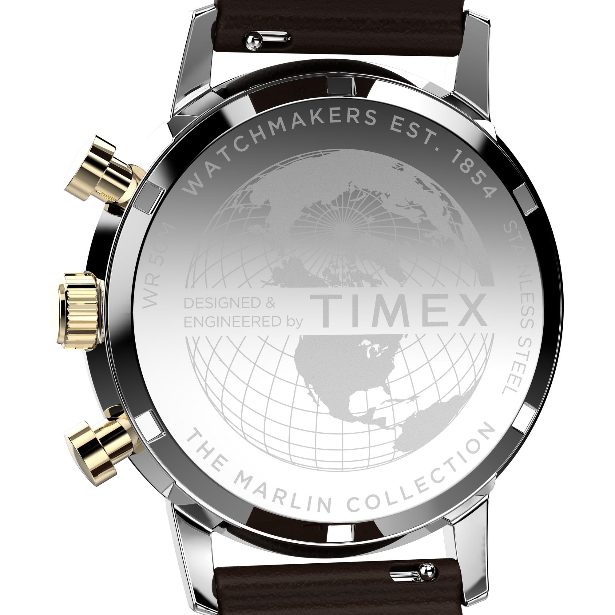 Timex Orologio analogico da uomo al quarzo con cinturino in pelle TW2W60400VQ