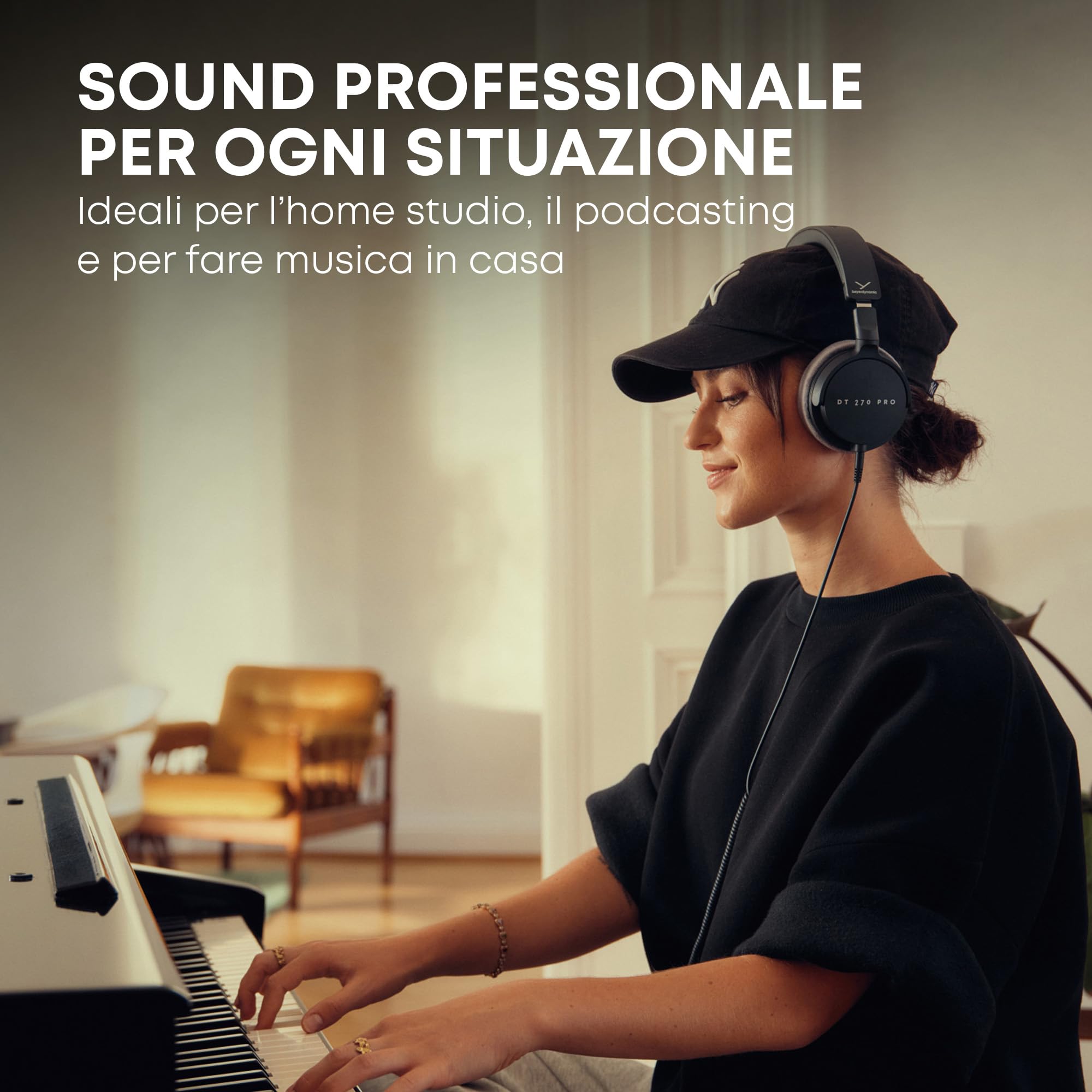 beyerdynamic DT 270 PRO Cuffie da studio compatte e circumaurali per registrazione e monitoraggio