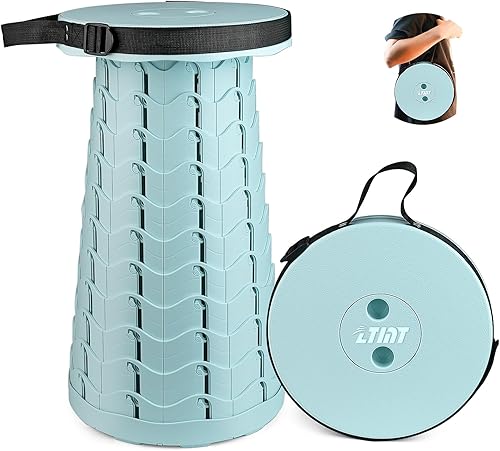 ZTMT Taburete plegable colorido, taburete plegable portátil, capacidad de carga máxima de 397 libras, taburetes plegables telescópicos, taburetes