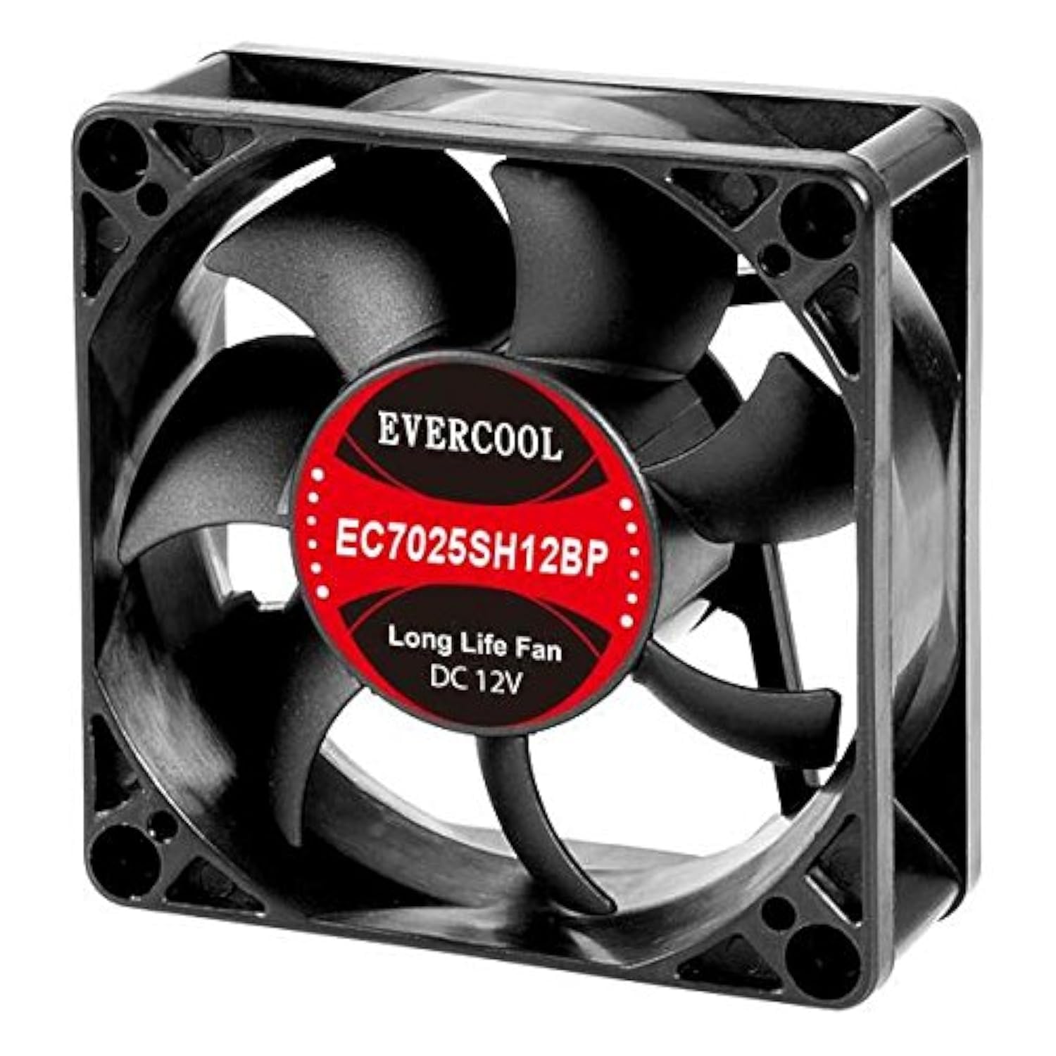 Evercool 70x70x25mm High Speed PWM Fan EC7025SH12BP