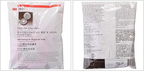Miniatura 5 de 3M Filtro de partículas 2097/07184(AAD), P100 Protección respiratoria con nivel de molestia Alivio de Vapor Orgánico - 1 Par