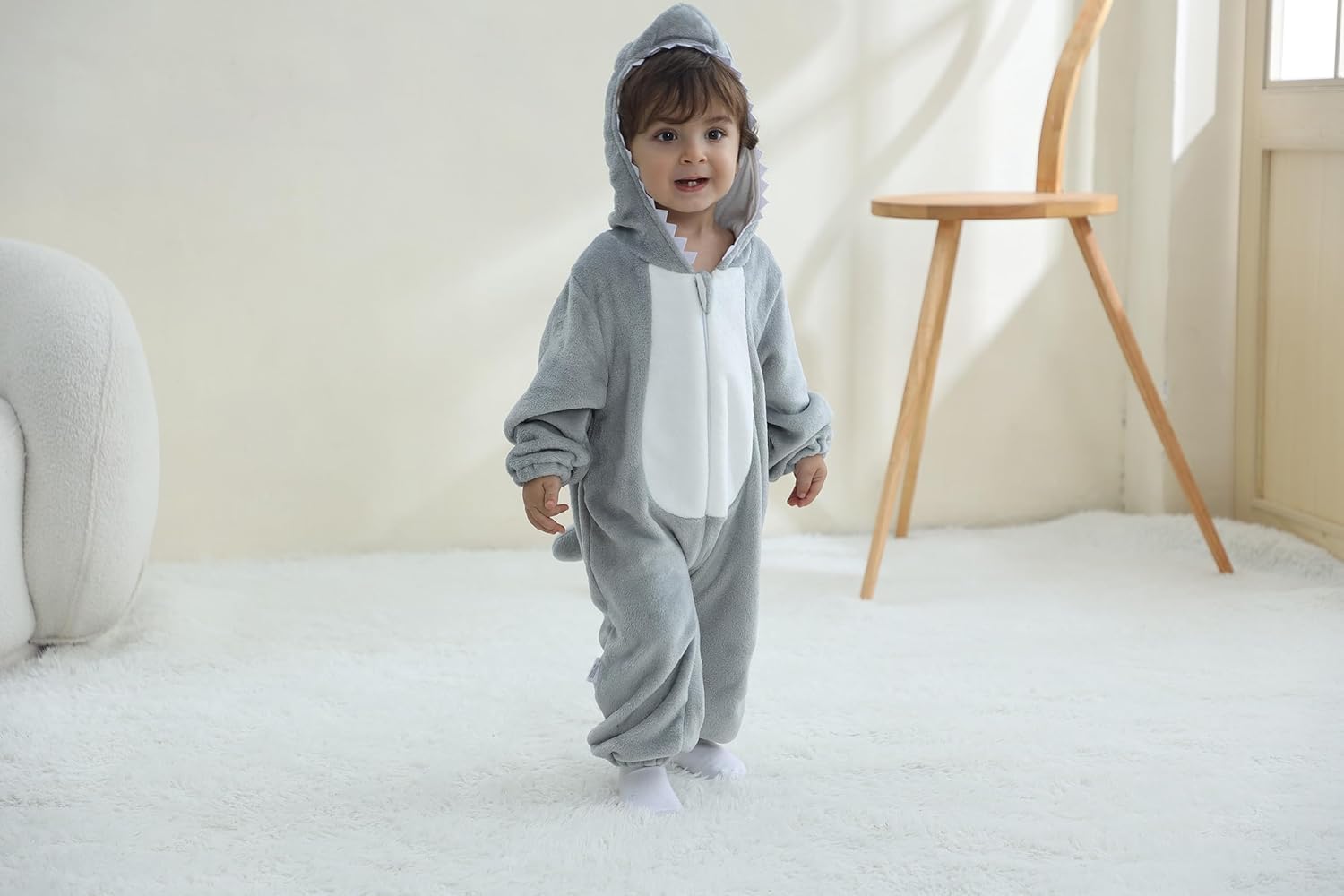 Animal Costume for Baby Costume for Boy Halloween Costumes Infant Soft Jumpsuit Flannel Romper Kids Cosplay Costumes - Image 4