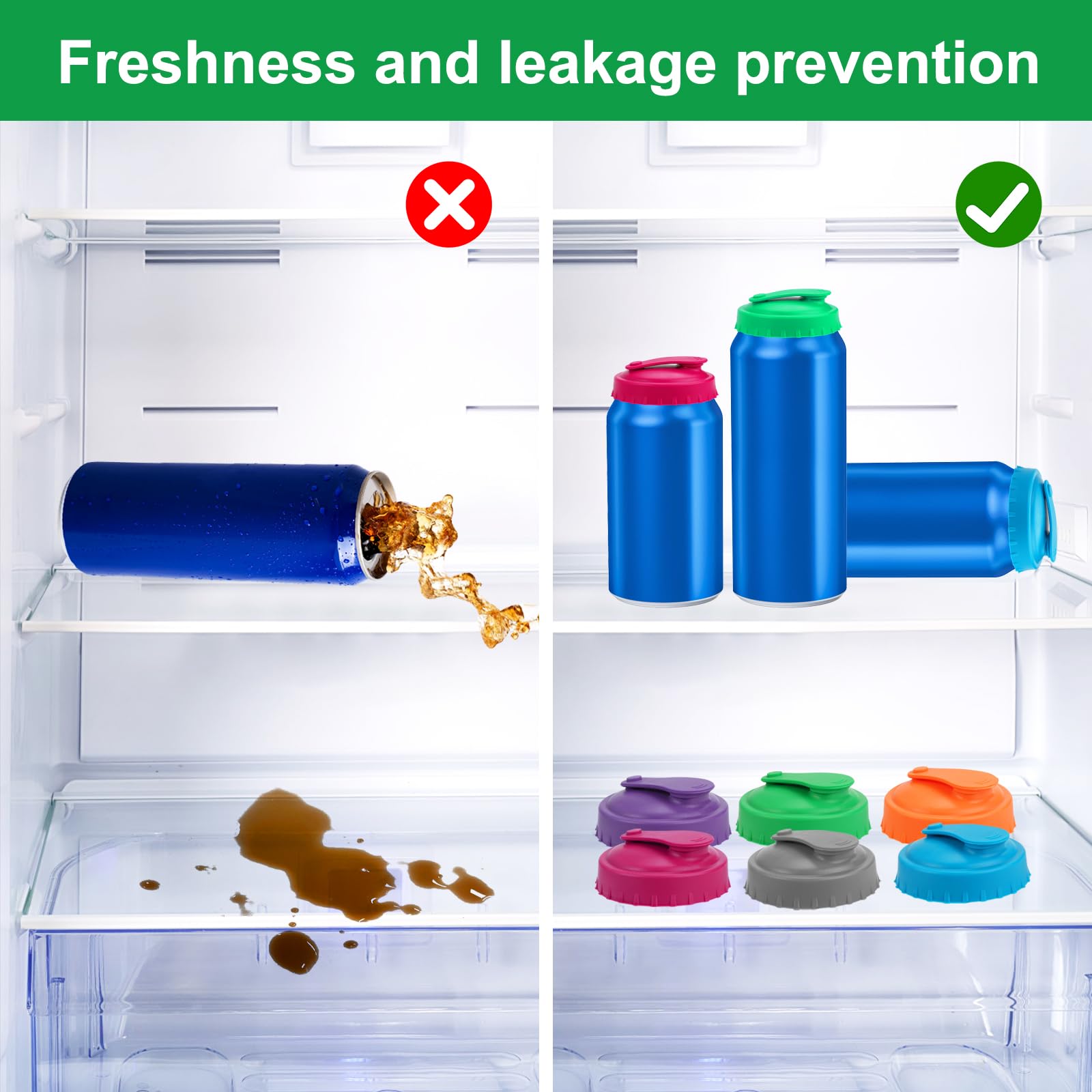 Couvercle De Canette De Soda Réutilisable En Silicone, Bouchon Pour Bière, Boissons, Jus, Coke, Boisson, Convient Aux Canettes Standard, Protecteur, 1/2/4/6 Pièces, Nouveau