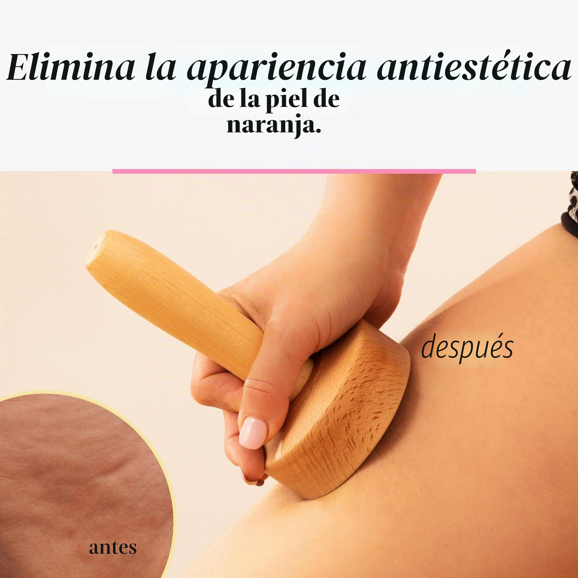 Tuuli Accessories Maderoterapia Masajes Kit Celulitis Masajeador Copa Sueca Ventosa Drenaje Linfatico Madera | Juego de 2 tazas de madera de haya suecas, 8 cm para facilitar el guiado, 10 cm para mayor área de contacto
