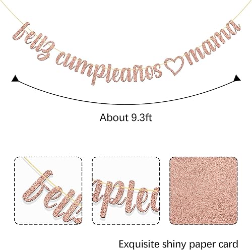 Miniatura 2 de Cartel de Feliz Cumpleaños con texto en inglés "Mama Mom", decoración para fiesta de cumpleaños de mamá, decoración de fiesta de cumpleaños con