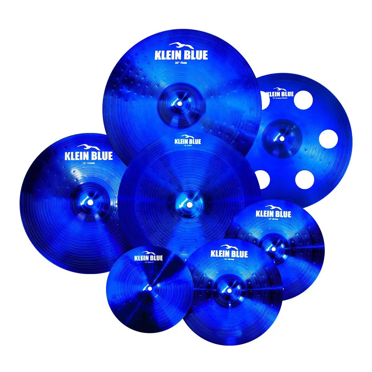 Amazon.com: PLADRUBO Titanium Color Cymbals Set – 7-Piece Drum