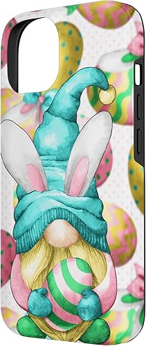 Miniatura 5 de Funda divertida para iPhone 1212 Pro con diseño de huevo de Pascua y orejas de conejo para niñas
