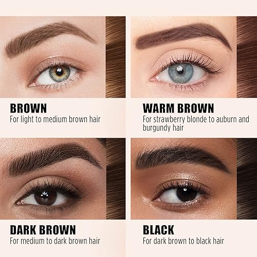 Miniatura 5 de Cilrofelr Tinte de gel para cejas semipermanente, dura hasta 3 días, impermeable, a prueba de transferencia, para cejas de aspecto más completo y